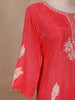 Queen Pink Floral Designed Semi Silk Salwar Suit - Diadem