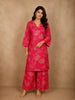 Queen Pink Floral Printed Design Cotton Co-ord Set