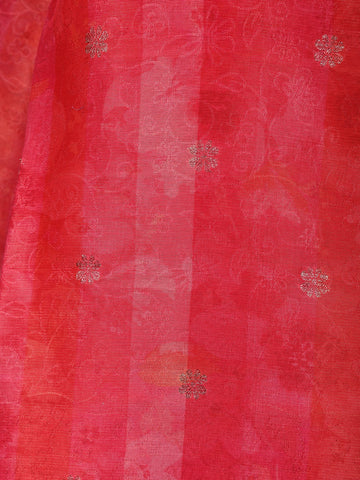 Queen Pink Sequins Floral Design Sequins Cotton Salwar Suit - Diadem