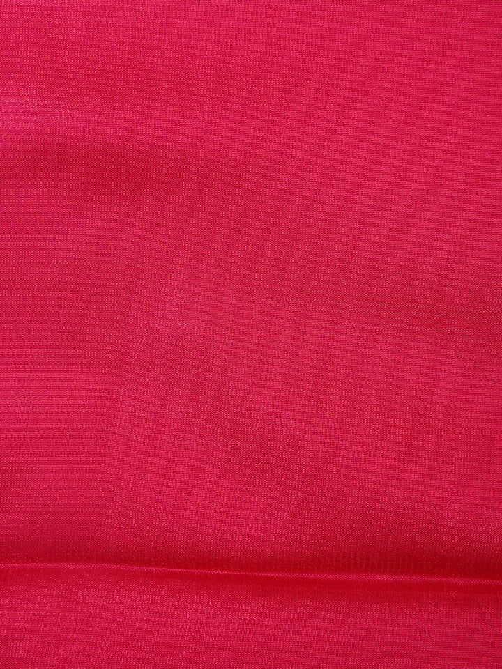 Queen Pink Solid Designed Woven Banarasi Silk Saree - Diadem