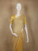 Radiant Marigold Yellow Heavy Sequins Embroidered Design Net Designer Saree with Designer Border