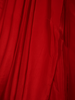 Radiant Scarlet Red Solid Design Satin Ready to Wear Draped Saree with Designer Blouse