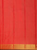 Radiant Vermilion Red Butta Zari Woven Design Pure Kanchipuram Silk Saree with Zari Border