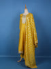 Radiant Yellow Floral Design Sequin Work Georgette Salwar Suit - Diadem