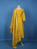 Radiant Yellow Floral Design Sequin Work Georgette Salwar Suit - Diadem