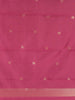 Rani Pink Butta Design Tissue Silk Saree