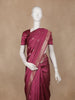 Rani Pink Butta Design Tissue Silk Saree