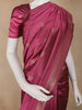 Rani Pink Butta Design Tissue Silk Saree