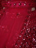 Rani Pink Embellished Sequin Design Net Lehenga