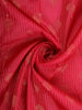 Rani Pink Floral Butta And Stripes Woven Kanchipuram Silk Saree with Floral Zari Border