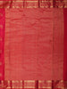 Rani Pink Floral Butta Zari Woven Design Pure Kanchipuram Silk Saree with Floral Zari Border