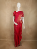 Rani Pink Floral Butta Zari Woven Design Pure Kanchipuram Silk Saree with Floral Zari Border