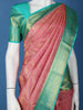 Rani Pink Floral Designed Silk Saree - Diadem