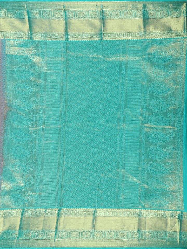 Rani Pink Floral Designed Silk Saree - Diadem