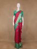 Rani Pink Floral Designed Silk Saree - Diadem