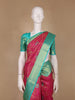 Rani Pink Floral Designed Silk Saree - Diadem