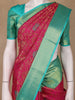 Rani Pink Floral Designed Silk Saree - Diadem