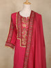 Rani Pink Floral Embroidered Design Cotton Patiala Salwar Suit