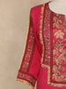 Rani Pink Floral Embroidered Design Cotton Patiala Salwar Suit