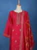 Rani Pink Floral Embroidered Silk Salwar Suit