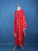 Rani Pink Floral Embroidered Silk Salwar Suit