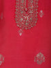 Rani Pink Floral Embroidered Silk Salwar Suit