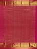 Rani Pink Floral Geometric Woven Pure Kanchipuram Silk Saree - Diadem