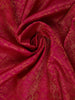 Rani Pink Floral Geometric Woven Pure Kanchipuram Silk Saree - Diadem