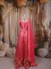 Rani Pink Floral Mirror Embroidered Design Tussar Silk Fancy Lehenga with Matching Dupatta