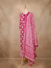 Rani Pink Floral Printed Design Cotton Straight Cut Salwar
