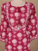 Rani Pink Floral Printed Design Cotton Straight Cut Salwar
