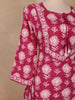 Rani Pink Floral Printed Design Cotton Straight Cut Salwar