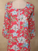 Rani Pink Floral Printed Design Cotton Straight Cut Salwar Suit