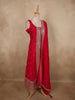 Rani Pink Floral Sequins Embroidered Design Georgette Salwar Suit with Dupatta
