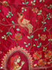 Rani Pink Floral Thread Embroidered Design Georgette Palazzo Suit with Dupatta