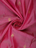 Pink Floral Woven Pure Kanchipuram Silk Saree With Zari Border