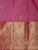 Pink Floral Woven Pure Kanchipuram Silk Saree With Zari Border