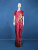 Pink Floral Woven Pure Kanchipuram Silk Saree With Zari Border
