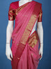 Pink Floral Woven Pure Kanchipuram Silk Saree With Zari Border