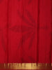 Rani Pink Flower and Geometric Zari Woven Design Pure Kanchipuram Silk Saree with Zari Border