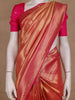 Rani Pink Geometric Design Tissue Saree - Diadem