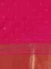 Rani Pink Geometric Design Tissue Saree - Diadem