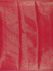Rani Pink Leaf Motif Banarasi Silk Saree - Diadem