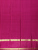 Rani Pink Paisley Butta Woven Design Pure Kanchipuram Silk Saree with Contrast Border