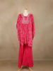 Rani Pink Printed Georgette Palazzo Salwar Suit