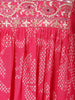 Rani Pink Printed Georgette Palazzo Salwar Suit