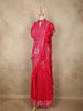 Rani Pink Sequins Embellished Design Georgette Ready To Wear Saree with Designer Blouse