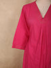 Rani Pink Solid Design Cotton Co-ord Set