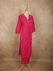 Rani Pink Solid Design Cotton Co-ord Set