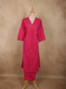 Rani Pink Solid Design Cotton Co-ord Set